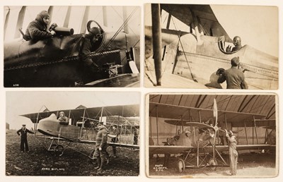 Lot 409 - Postcards. A group of 57 postcards of Royal Flying Corps interest, early 20th century