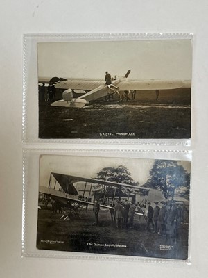 Lot 410 - Postcards. A group of 76 postcards of early aviation interest, early 20th century