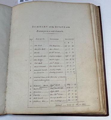 Lot 420 - Suffolk Estate Plans. Plans of Estates in Easton Letheringham & Charsfield in the County of Suffolk