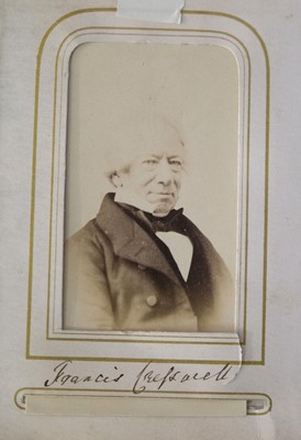 Lot 159 - Gurney Family Photographs. A collection of 110 cartes de visite and 24 cabinet cards, 1860