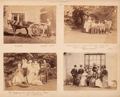 Lot 162 - Gurney (Somerville Arthur). A group of 4 albums containing photographs