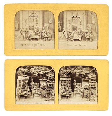 Lot 165 - Stereoviews. A group of 36 diapositive glass plate verascope stereoviews, Paris, c. 1916