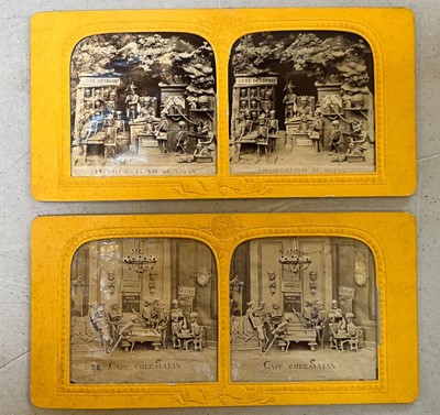 Lot 165 - Stereoviews. A group of 36 diapositive glass plate verascope stereoviews, Paris, c. 1916