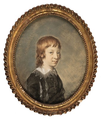 Lot 91 - Hamilton (Hugh Douglas, circa 1739-1808). Oval portrait of a boy, 1772