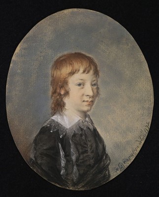 Lot 91 - Hamilton (Hugh Douglas, circa 1739-1808). Oval portrait of a boy, 1772