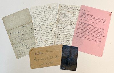 Lot 383 - American Civil War. A group of 3 Autograph Letters, Plattsburgh, 1861-64