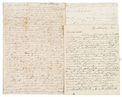 Lot 294 - Peninsular War. Two important campaign letters from Alexander Steele describing the actions at El Boden and Salamanca