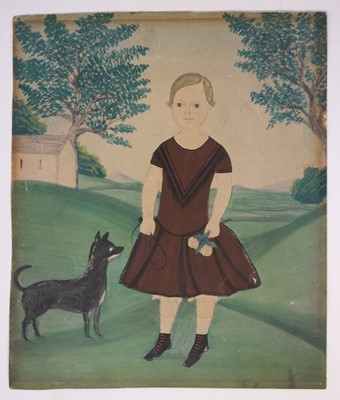 Lot 111 - Style of Samuel Shute (1803-1836) & Ruth Shute (1803-1882).  Portrait of a child..., circa 186[?]