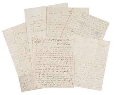 Lot 282 - Napoleonic Wars – Eygpt. 5 Autograph Letters Signed, from Charles Lewis Parker, 18 July-9 Oct, 1801