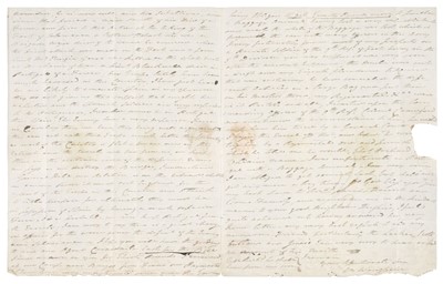 Lot 286 - Peninsular War. A campaign letter from William Wingfield, 36th (Herefordshire) Foot, 27 Oct. 1812
