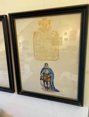 Lot 187 - Ceremonial of the Coronation of His Most Sacred Majesty King George IV. A pair of plates
