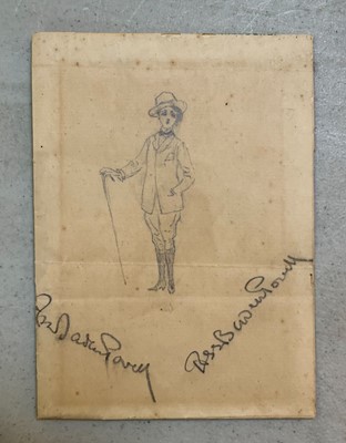 Lot 305 - Baden-Powell (Robert, 1857-1941). A sketch of a native fruit seller by General Sir R. Baden-Powell