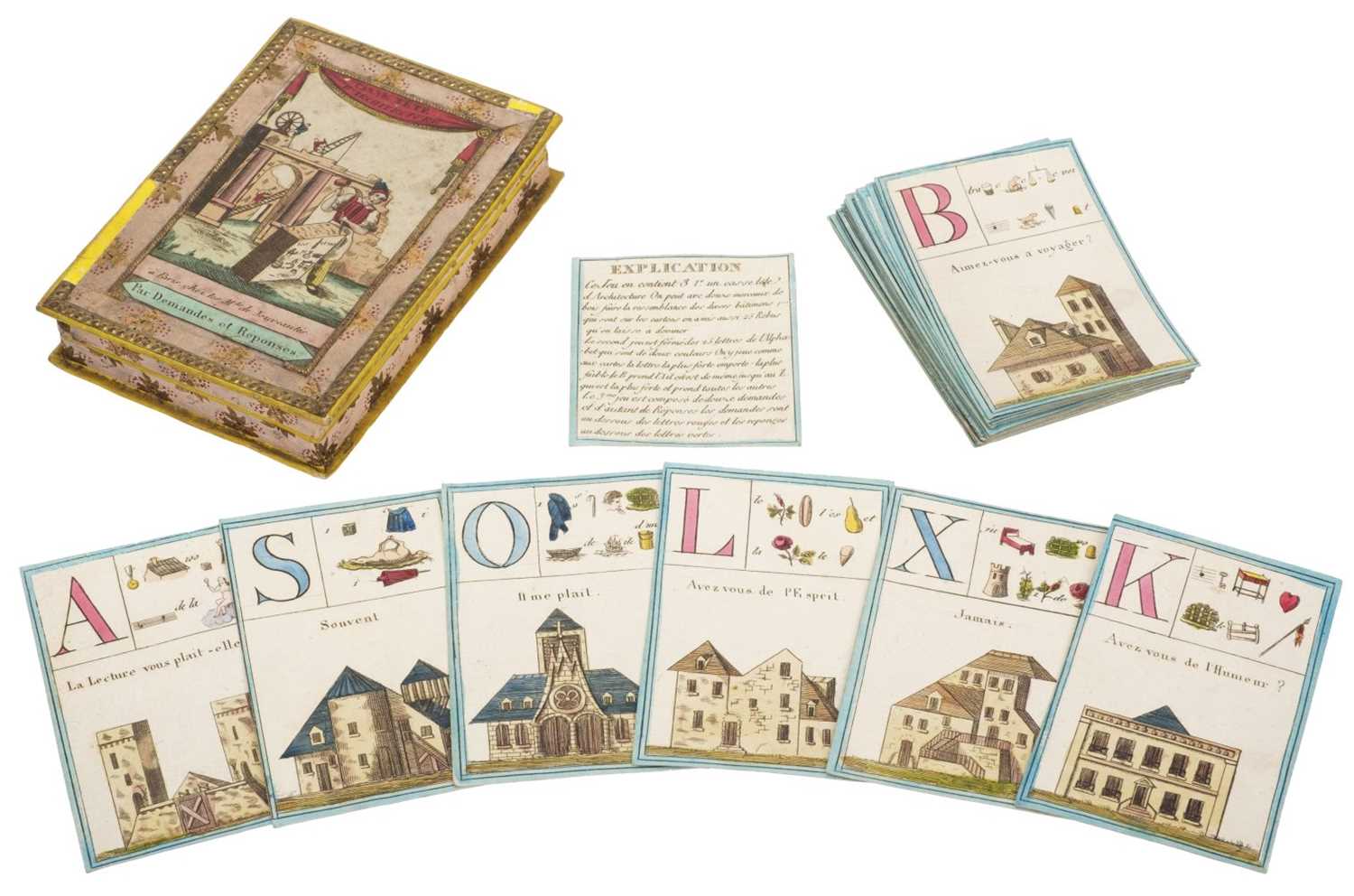 Lot 533 - Architectural game. Casse Tête d'Architecture, circa 1820