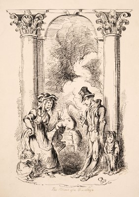 Lot 466 - Cruikshank (George, 1792-1878). The Pillars of a Gin Shop, 1839  and Leech (John,)