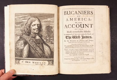 Lot 23 - Exquemelin (Alexandre Olivier). Bucaniers of America, 1st edition, 3 parts [of 4], 1684