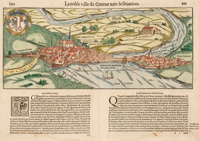 Lot 201 - Switzerland. Muster (Sebastian), La Noble Ville de Geneve avec la Situation, circa 1580