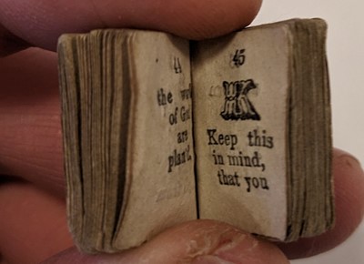 Lot 574 - Miniature books. The Golden Alphabet; or Parent's Guide and Child's Instructor, 1846