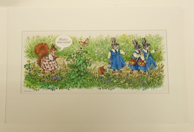 Lot 765 - Jaques (Faith, 1923-1997). Kidnap in Willowbank Wood, original illustrations, 1982