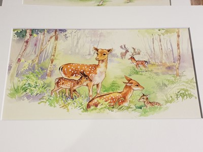 Lot 790 - Rene CLOKE (1905-1995) Twenty-Six Original Illustrations of Animals