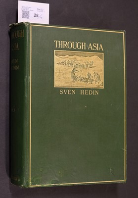 Lot 28 - Hedin (Sven). Through Asia, 1st edition in English, 2 volumes, London: Methuen & Co, 1898