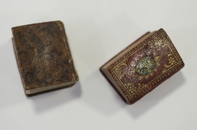 Lot 570 - Miniature Bibles. The Bible in Miniature, for E. Newbery, 1780, & 1 other