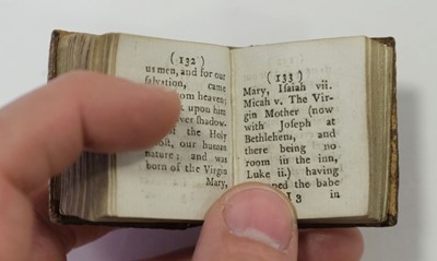 Lot 570 - Miniature Bibles. The Bible in Miniature, for E. Newbery, 1780, & 1 other