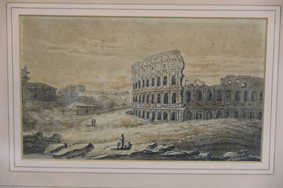 Lot 93 - Italy. Four views of Roman classical ruins, circa 1800