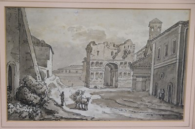 Lot 93 - Italy. Four views of Roman classical ruins, circa 1800