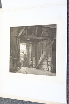 Lot 235 - Etchings. A collection of 12 etchings, 20th century