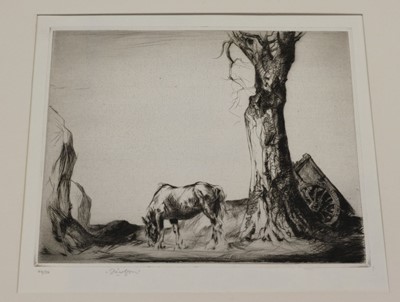 Lot 235 - Etchings. A collection of 12 etchings, 20th century