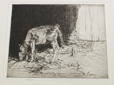 Lot 235 - Etchings. A collection of 12 etchings, 20th century