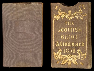 Lot 567 - Miniature Almanack. The Scottish Bijou Almanack 1838, Edinburgh: J. Menzies, [1837], & 1 other