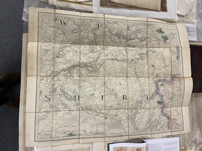 Lot 143 - Folding Maps. A collection of 12 maps, 19th & early 20th century