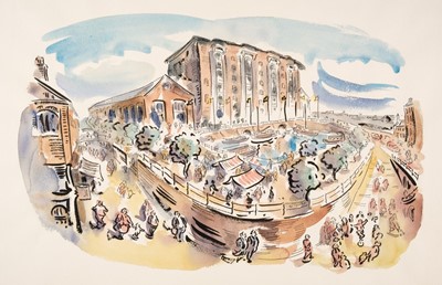 Lot 746 - Cox (Paul, 1957-). Camden Lock, watercolour and ink on paper