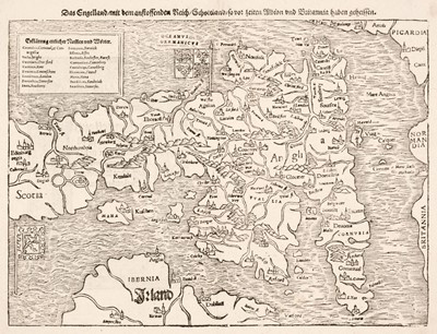 Lot 135 - England & Wales. Munster (Sebastian), Das Engelland mit den Anstossenden..., 1578