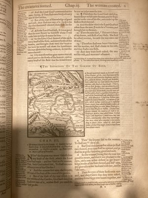 Lot 259 - Bible [English]. The Bible that is, the holy Scriptures contained in the Old & New Testaments, [1612]