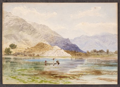 Lot 12 - India. Strahan (George, 1839-1911). Manasbal Lake, Kashmir, circa 1900