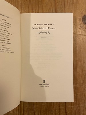 Lot 881 - Heaney (Seamus). New Selected Poems 1966-1987