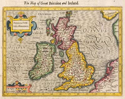Lot 113 - British Isles. Hondius (H.  Mercator Gerard & Purchas Samuel), Anglia, Scotia et Hibernia, 1625