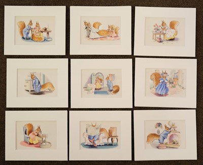 Lot 806 - Wanklyn (Joan, 1924-1999). Original illustrations for The Story of Lazy Bush-Tail, [1953]