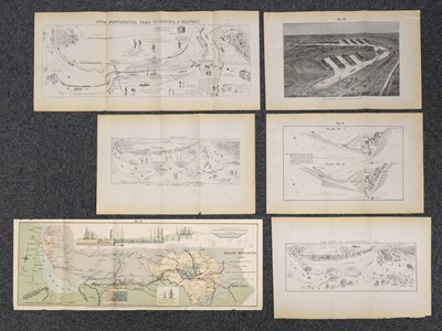 Lot 166 - Manchester Ship Canal. A collection of 18 maps and plans, circa 1893