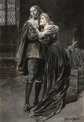 Lot 748 - Davie (Howard, 1868-1943). Mr Irving and Miss Ellen Terry as King Charles I