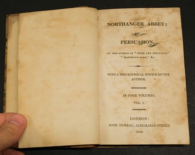 Lot 585 - Austen, Jane. Northanger Abbey: and Persuasion, 1818