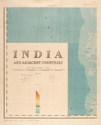 Lot 154 - India. Burrard (Colonel Sir S. G. publisher). India and Adjacent Countries, 1915 but 1922 re-issue