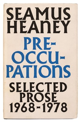 Lot 883 - Heaney (Seamus). Preoccupations, 1980