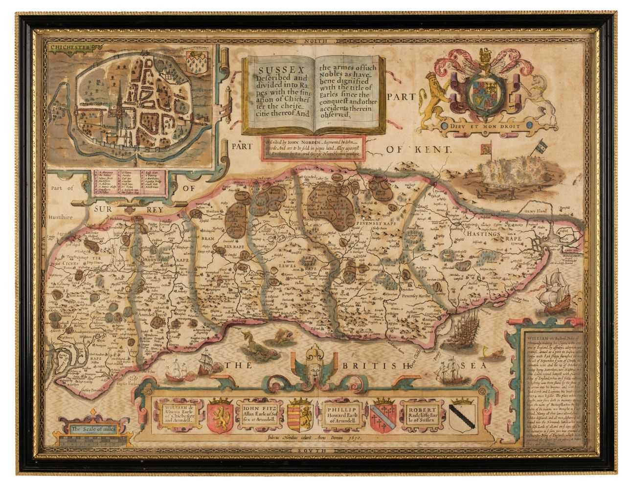 Lot 199 - Sussex. Speed (John & Norden John)), Sussex Described and divided into Rapes..., circa 1646