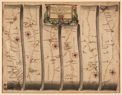 Lot 179 - Ogilby (John). The Road from Bristol co. Glouc. to Banbury com. Oxon. circa 1698