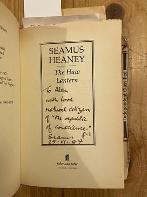 Lot 887 - Heaney (Seamus). The Haw Lantern, 1st edition, 1987