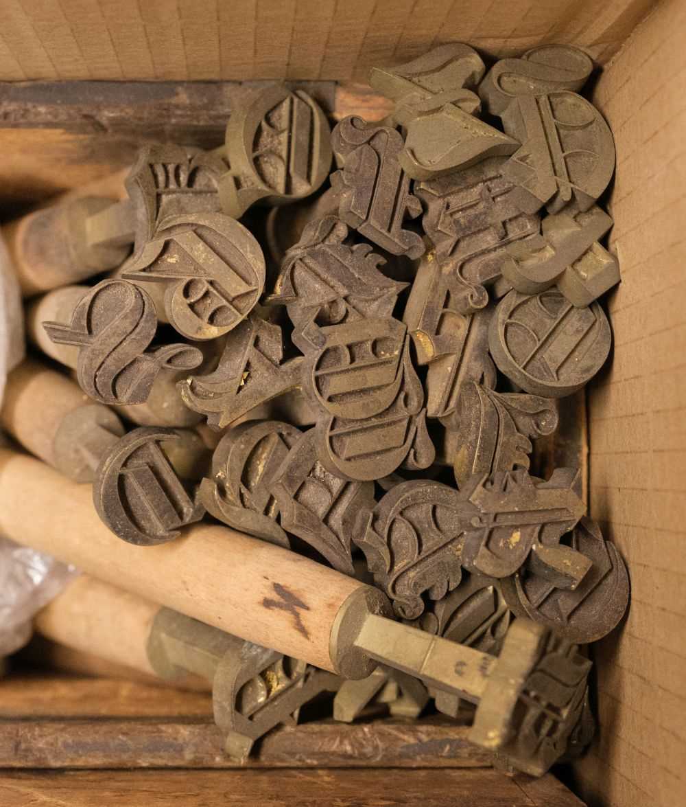 Lot 340 Handle letters. Four sets of large gothic