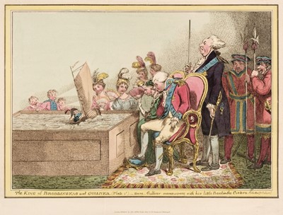 Lot 238 - Gillray (James). Three caricatures, published by John Miller & W. Blackwood, Edinburgh, 1824 - 27